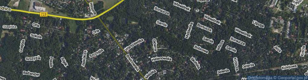 Zdjęcie satelitarne Główna ul.